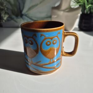 Vintage Hornsea Pottery Mug Owl Pattern from the Jungle series by John Clappison